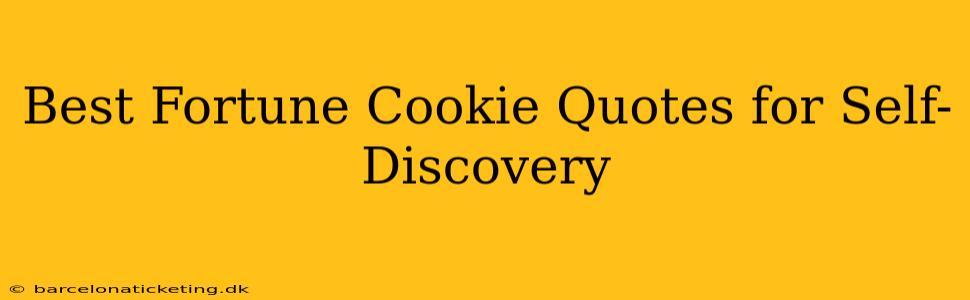 Best Fortune Cookie Quotes for Self-Discovery