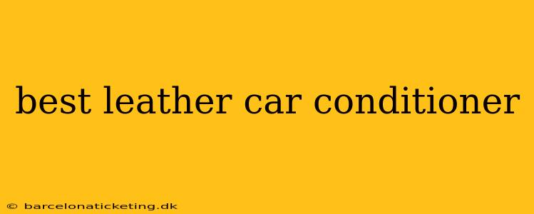 best leather car conditioner