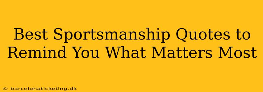 Best Sportsmanship Quotes to Remind You What Matters Most