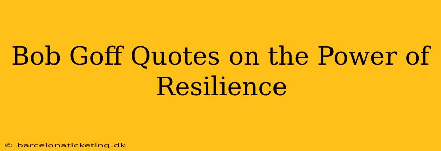 Bob Goff Quotes on the Power of Resilience