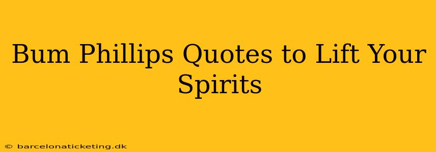 Bum Phillips Quotes to Lift Your Spirits