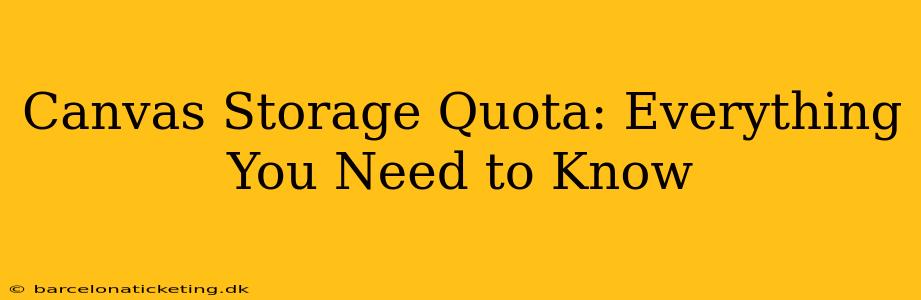 Canvas Storage Quota: Everything You Need to Know
