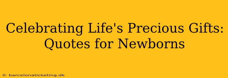 Celebrating Life's Precious Gifts: Quotes for Newborns