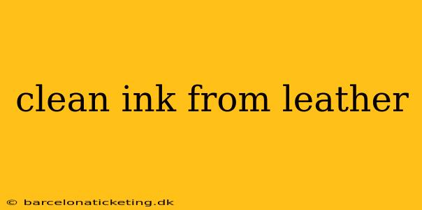 clean ink from leather