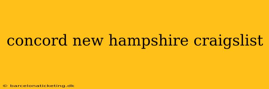 concord new hampshire craigslist