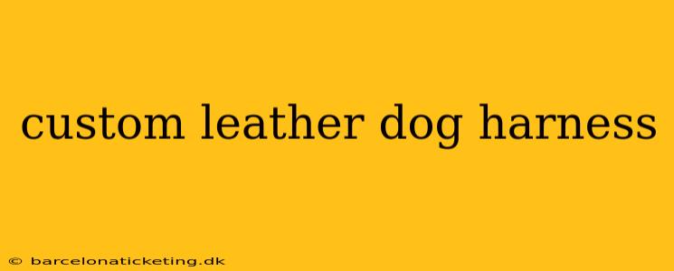 custom leather dog harness
