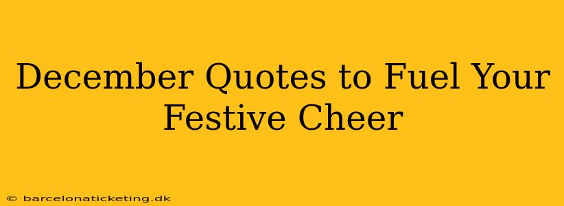 December Quotes to Fuel Your Festive Cheer