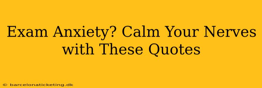 Exam Anxiety? Calm Your Nerves with These Quotes