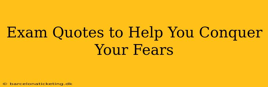 Exam Quotes to Help You Conquer Your Fears