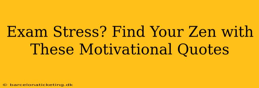 Exam Stress? Find Your Zen with These Motivational Quotes