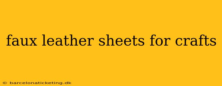 faux leather sheets for crafts