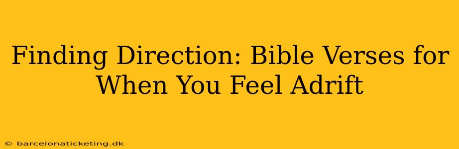 Finding Direction: Bible Verses for When You Feel Adrift