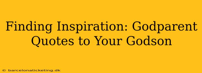 Finding Inspiration: Godparent Quotes to Your Godson