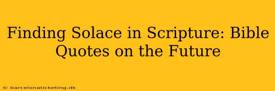 Finding Solace in Scripture: Bible Quotes on the Future