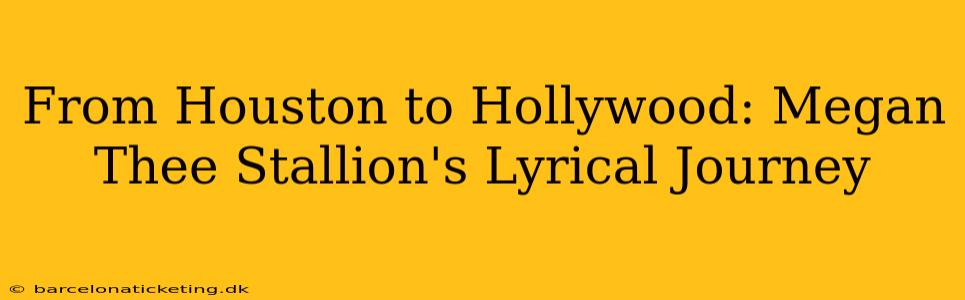 From Houston to Hollywood: Megan Thee Stallion's Lyrical Journey
