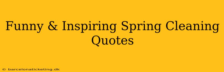 Funny & Inspiring Spring Cleaning Quotes