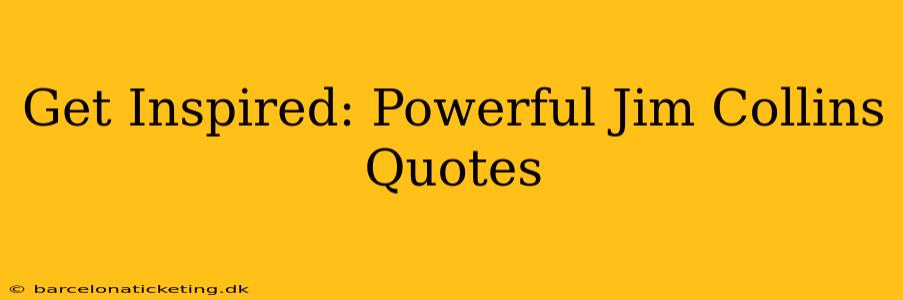 Get Inspired: Powerful Jim Collins Quotes