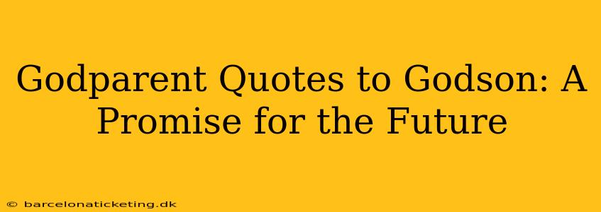 Godparent Quotes to Godson: A Promise for the Future