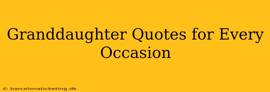 Granddaughter Quotes for Every Occasion