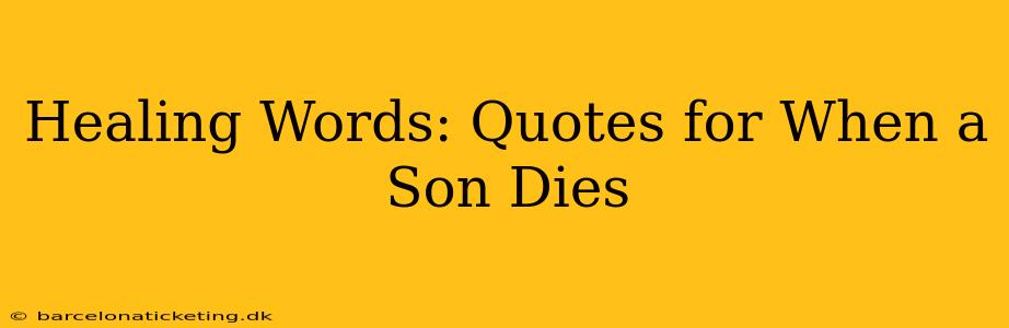 Healing Words: Quotes for When a Son Dies