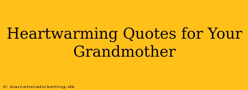 Heartwarming Quotes for Your Grandmother