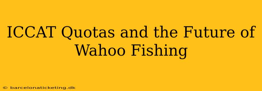 ICCAT Quotas and the Future of Wahoo Fishing