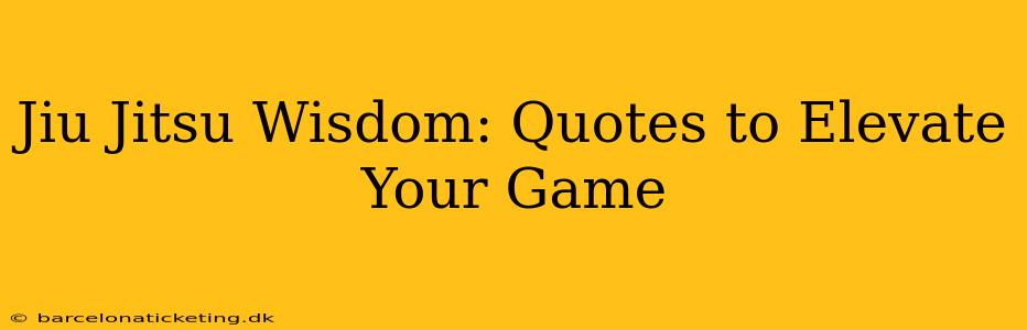 Jiu Jitsu Wisdom: Quotes to Elevate Your Game