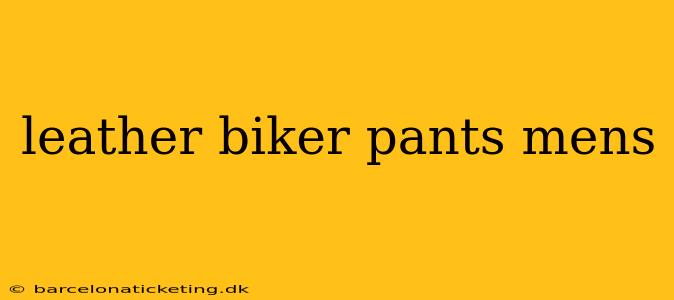 leather biker pants mens