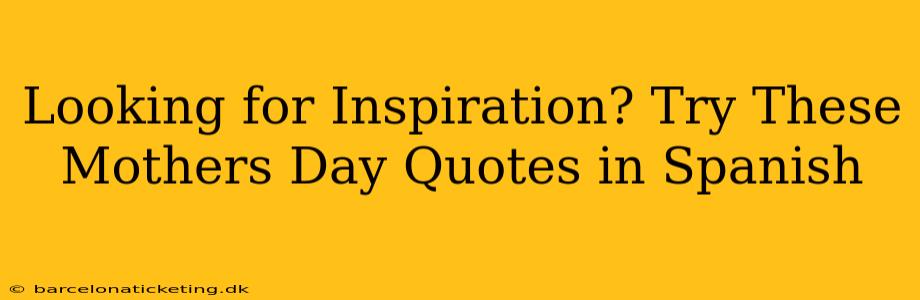 Looking for Inspiration? Try These Mothers Day Quotes in Spanish