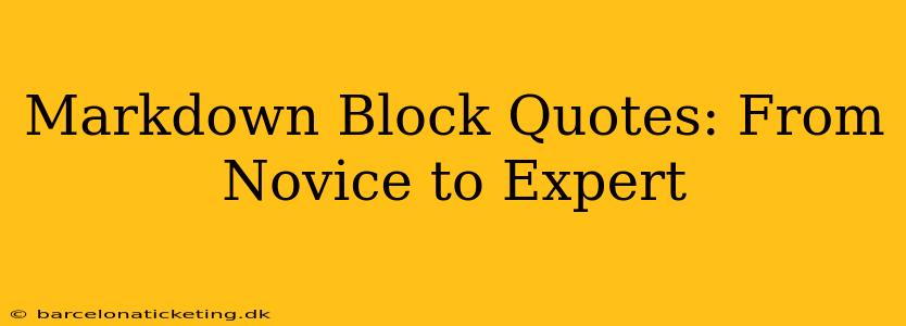 Markdown Block Quotes: From Novice to Expert