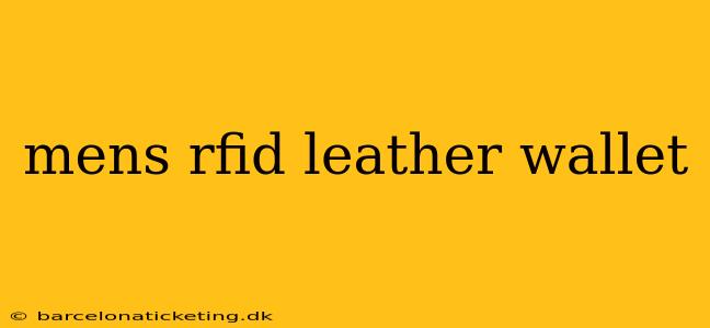 mens rfid leather wallet