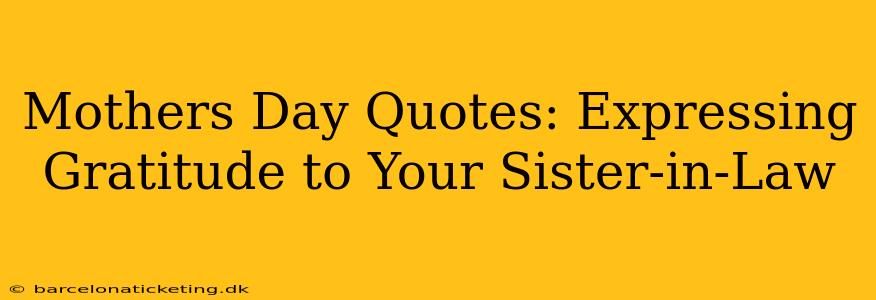 Mothers Day Quotes: Expressing Gratitude to Your Sister-in-Law