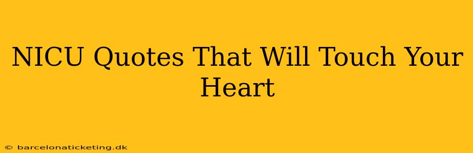 NICU Quotes That Will Touch Your Heart