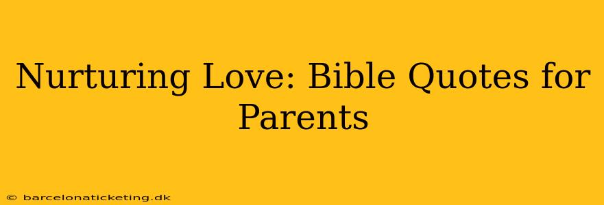 Nurturing Love: Bible Quotes for Parents