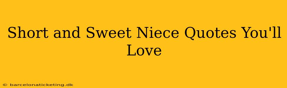Short and Sweet Niece Quotes You'll Love