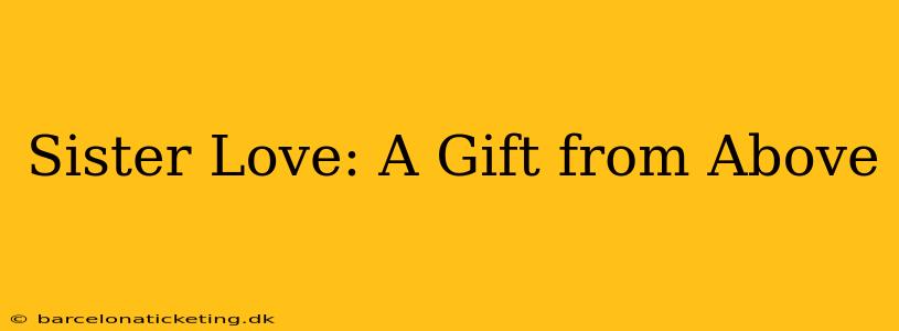 Sister Love: A Gift from Above