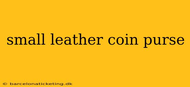 small leather coin purse