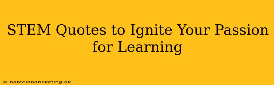 STEM Quotes to Ignite Your Passion for Learning