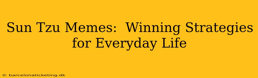 Sun Tzu Memes:  Winning Strategies for Everyday Life