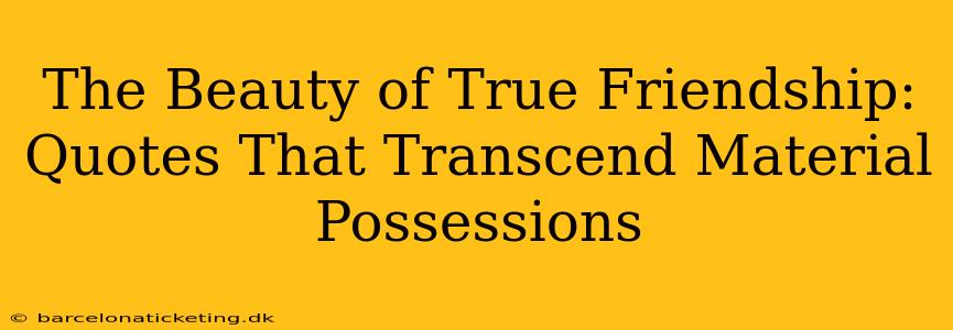 The Beauty of True Friendship: Quotes That Transcend Material Possessions