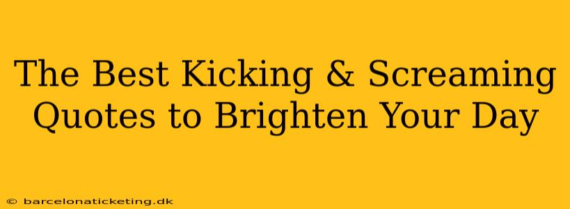 The Best Kicking & Screaming Quotes to Brighten Your Day