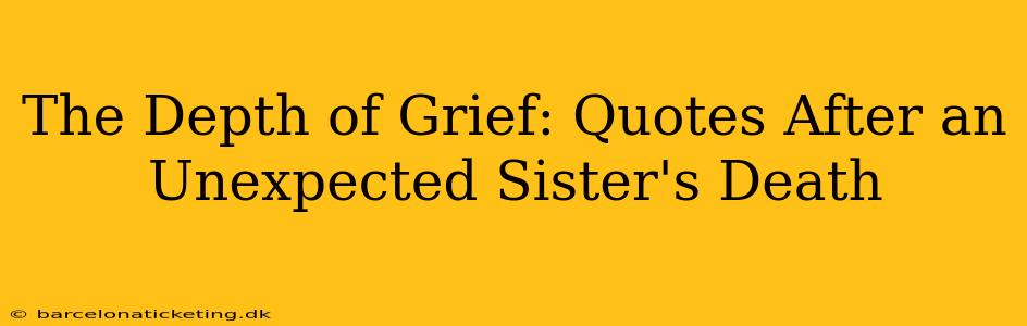 The Depth of Grief: Quotes After an Unexpected Sister's Death