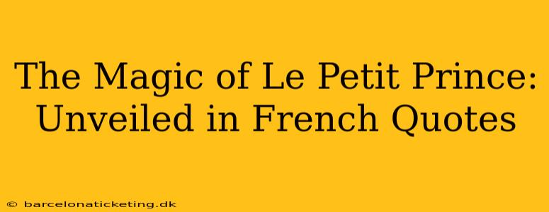 The Magic of Le Petit Prince: Unveiled in French Quotes