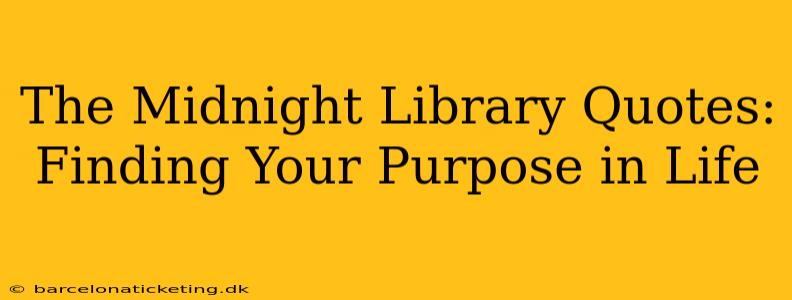 The Midnight Library Quotes: Finding Your Purpose in Life