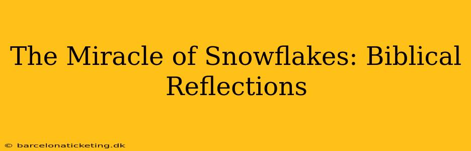 The Miracle of Snowflakes: Biblical Reflections
