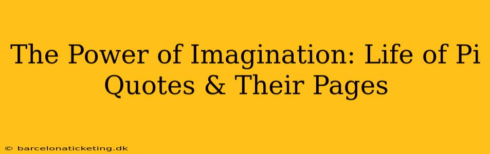The Power of Imagination: Life of Pi Quotes & Their Pages