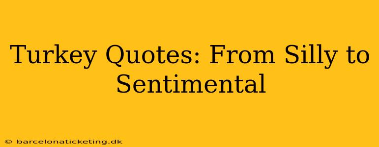 Turkey Quotes: From Silly to Sentimental
