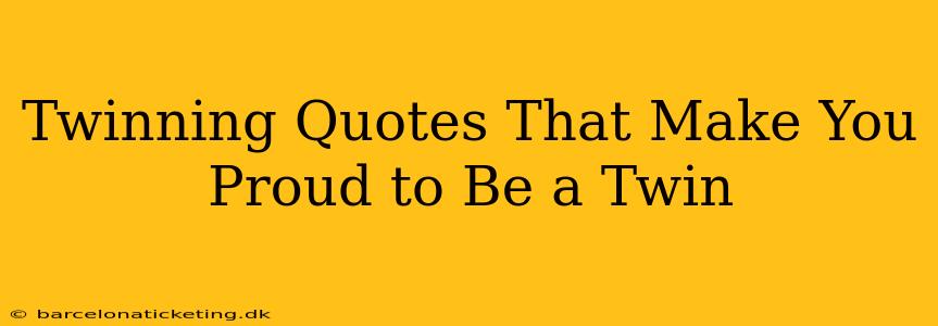 Twinning Quotes That Make You Proud to Be a Twin