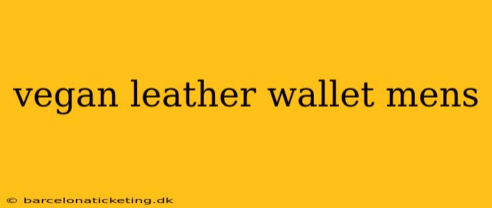 vegan leather wallet mens