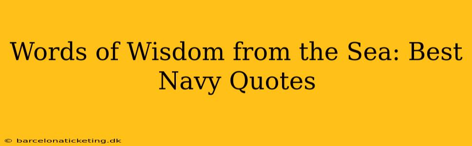 Words of Wisdom from the Sea: Best Navy Quotes